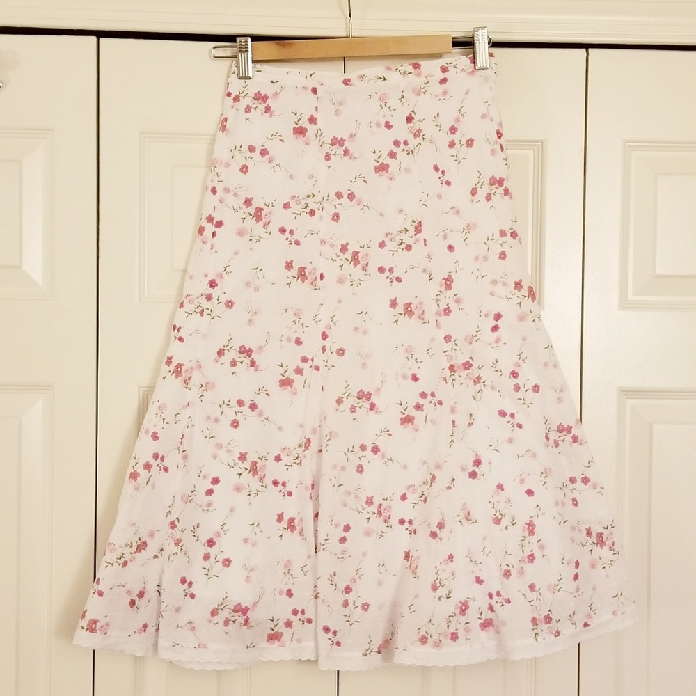 Pink Flower Dressbarn Skirt - Size 16W